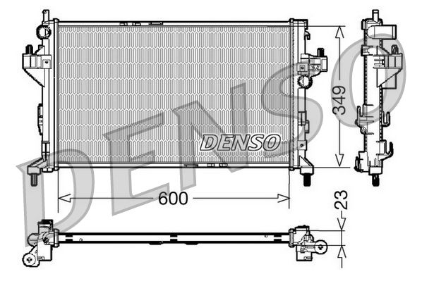 Engine Cooling Radiator Fits Opel Combo Corsa Tigra Vauxhall DENSO DRM20045