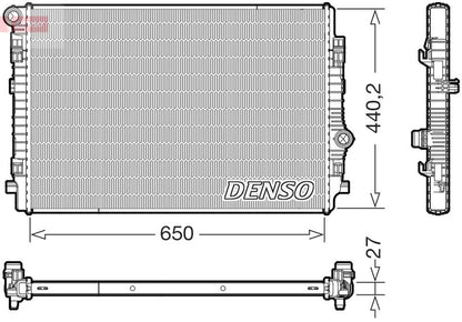 Engine Cooling Radiator Fits Audi A3 Q2 Q3 TT Seat Ateca Skoda VW DENSO DRM02046