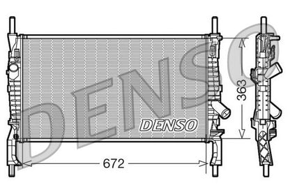 Engine Cooling Radiator Fits Ford Transit Transit Tourneo DENSO DRM10105