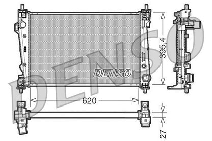Engine Cooling Radiator Aluminium Fits Alfa Romeo Giulietta DENSO DRM01007