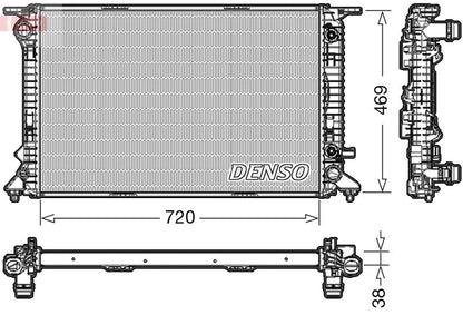 Engine Cooling Radiator Fits Audi A4 Allroad A5 Q5 Porsche DENSO DRM02023