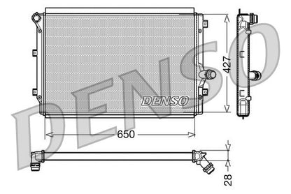 Engine Cooling Radiator Fits Audi A3 TT Seat Altea Leon Skoda VW DENSO DRM32017