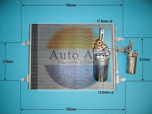 Auto Air 16-6231 Air Conditioning Condenser Fits Volvo S60 S80 V60 V70 XC60 XC70