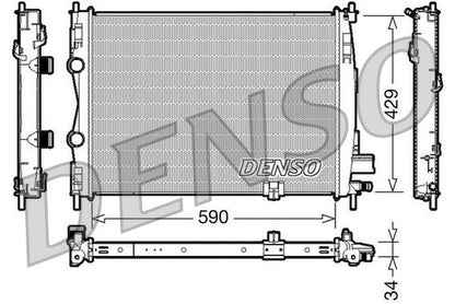 Engine Cooling Radiator Aluminium Fits Nissan Qashqai/Qashqai+2 DENSO DRM46018