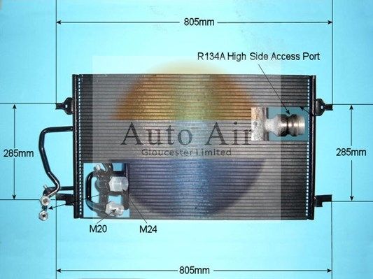 AUTO AIR 16-9742 Air Conditioning Condenser A/C Air Con Replacement For Audi A8