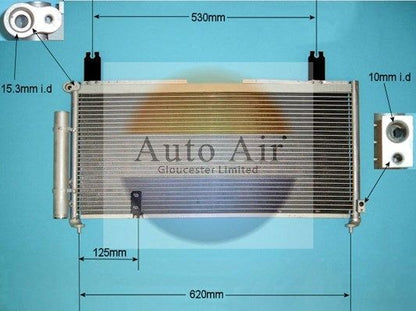 AUTO AIR 16-9920 Air Conditioning Condenser A/C Air Con Fits Suzuki Liana