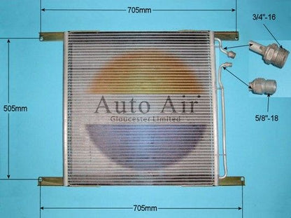 AUTO AIR 16-9765 Air Conditioning Condenser A/C Air Con Replacement Fits DAF