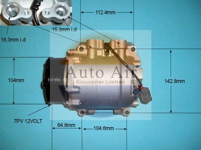 Auto Air 14-9724P A/C Air Con Compressor Air Conditioning Fits Honda Accord CR-V