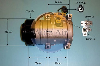 Auto Air 14-6210P A/C Compressor Air Conditioning Fits Honda Accord CR-V FR-V