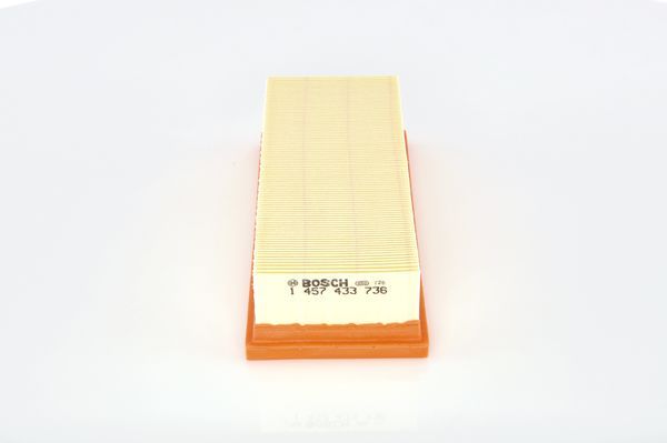 BOSCH 1457433736 Air Filter 268mm Length Insert 57.6mm Height Fits MG Rover