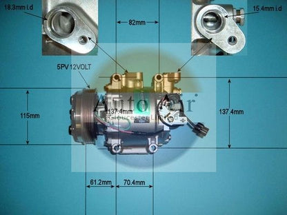 Auto Air 14-9748 A/C Air Con Compressor Air Conditioning Fits Honda Jazz