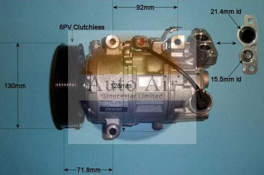 AUTO AIR 14-1272 Air Compressor A/C Air Con Air Conditioning Fits Renault