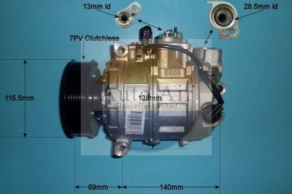 AUTO AIR 14-9745 Air Compressor A/C Air Conditioning Fits Bentley Porsche VW