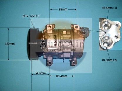 AUTO AIR 14-1240 Air Compressor A/C Air Conditioning Fits Aston Martin DB9