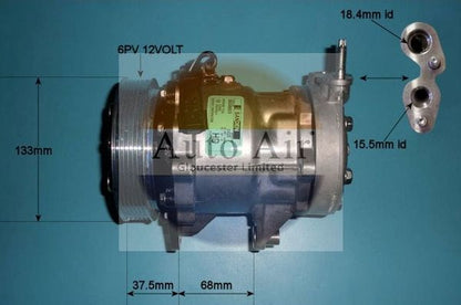 AUTO AIR 14-4852 Air Compressor A/C Air Con Air Conditioning Fits Jeep Cherokee