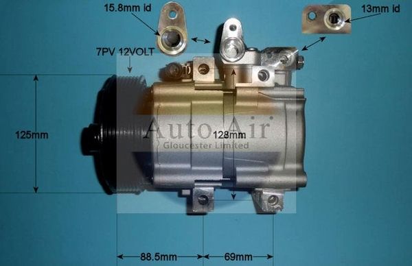 AUTO AIR 14-1441P Air Compressor A/C Air Con Air Conditioning Fits Kia Sorento