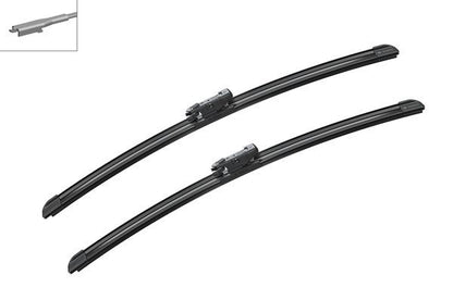 2 x BOSCH AEROTWIN A208S Flat Wiper Blades (Pair) 500/500mm Fits BMW Mini