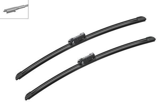 2 x BOSCH AEROTWIN A208S Flat Wiper Blades (Pair) 500/500mm Fits BMW Mini