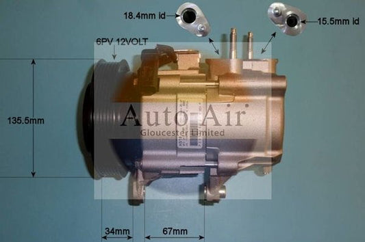 AUTO AIR 14-4853 Air Compressor A/C Air Con Air Conditioning Fits Jeep Cherokee