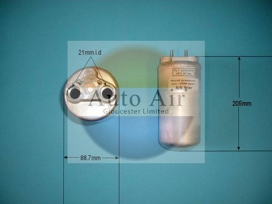 AUTO AIR 31-0018 Air Receiver Dryer A/C Air Con Fits Nissan Renault Vauxhall