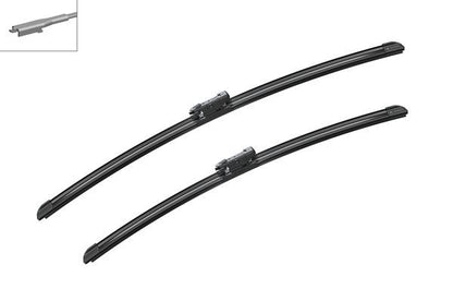2 x BOSCH AEROTWIN A209S Flat Wiper Blades (Pair) Fits Fiat Land Rover Volvo VW