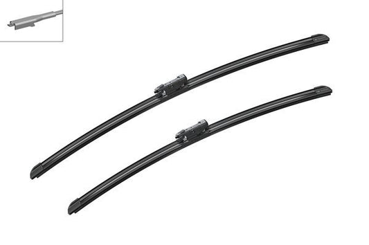 2 x BOSCH AEROTWIN A209S Flat Wiper Blades (Pair) Fits Fiat Land Rover Volvo VW
