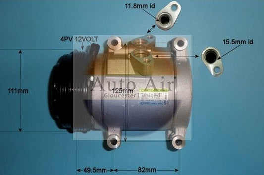 AUTO AIR 14-0189 Air Conditioning Compressor A/C Air Con Replacement 12V Voltage