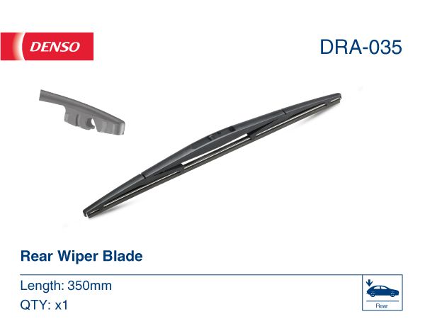 Wiper Blade Rear 350mm 14" Fits Honda Infiniti EX Mazda MG Mitsubishi Nissan