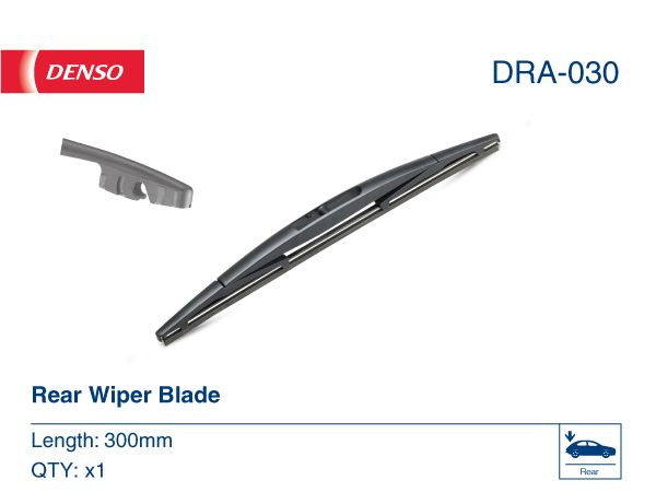 Wiper Blade Rear 300mm 12" Fits BMW Cadillac Citroën Honda Mitsubishi Nissan