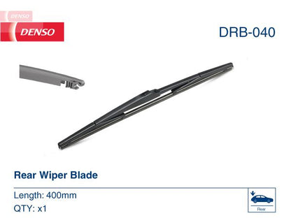 Wiper Blade Rear 400mm 16" For Lexus RX Toyota Avensis Verso Prius DENSO DRB-040