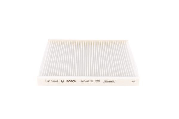 BOSCH 1987432251 Cabin Air Filter 230mm Particulate Fits Alfa Romeo Giulietta