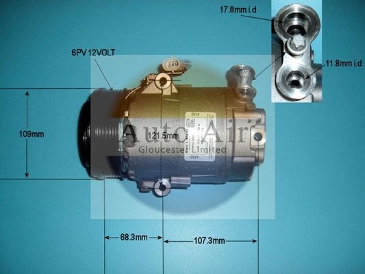 AUTO AIR 14-9664 Air Conditioning Compressor A/C Air Con Replacement For LTI TX