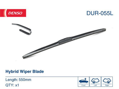 Wiper Blade Driver Side 550mm 22" Fits Alfa Romeo Alpina Aston Martin Audi DENSO