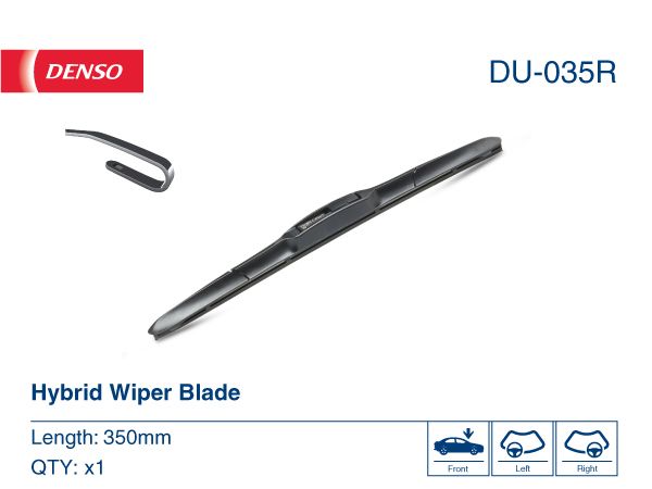 Wiper Blade Rear 350mm 14" Fits Alfa Alpina Audi Chevrolet Citroën FSO DENSO