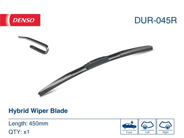 Wiper Blade Passenger Side 450mm 18" For Alfa Romeo Alpina Aston Martin MG DENSO