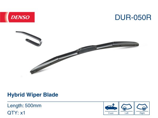 Wiper Blade Passenger Side 500mm 20" Fits Alfa Romeo Alpina Audi BMW Dacia DENSO