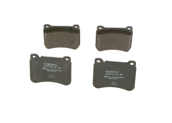 BOSCH 0986494166 Brake Pad Set For Disc Front 16.5mm Thickness For Mercedes-Benz