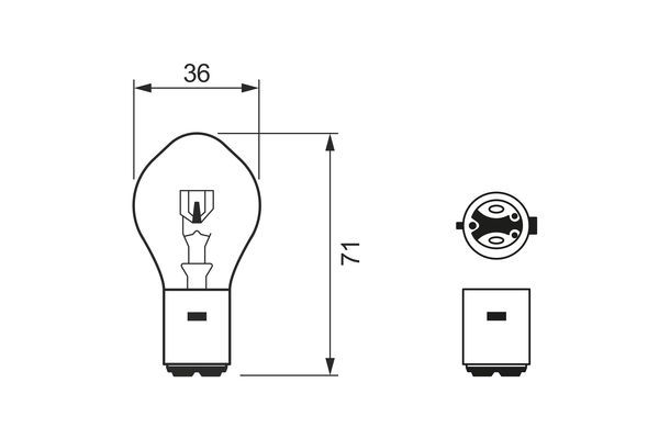 Bosch 1 987 302 106 Headlight Bulb