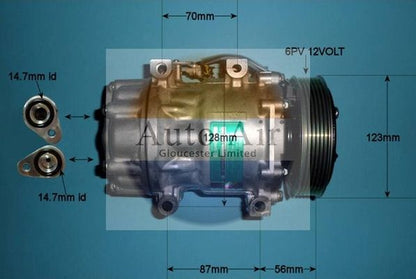 AUTO AIR 14-0094 Air Compressor A/C Air Con Air Conditioning Fits Ford Volvo