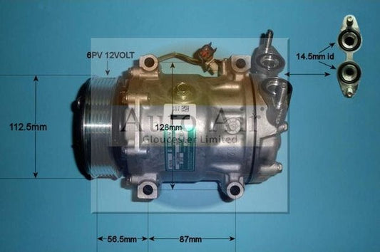 AUTO AIR 14-0073 Air Conditioning Compressor A/C Fits Volvo S60 S80 V60 V70