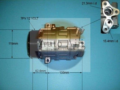 AUTO AIR 14-9731 Air Conditioning Compressor Fits Nissan Renault Vauxhall
