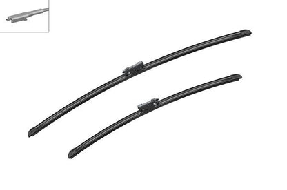 2 x BOSCH AEROTWIN A221S Flat Wiper Blades (Pair) Fits Citroen Opel Vauxhall