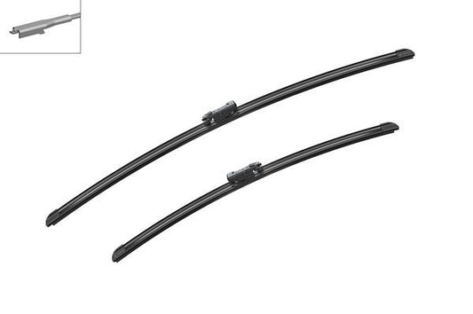 2 x BOSCH AEROTWIN A221S Flat Wiper Blades (Pair) Fits Citroen Opel Vauxhall