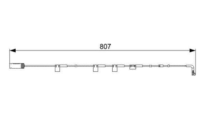 BOSCH 1987473058 Brake Pad Wear Warning Contact Front Fits Mini Clubman