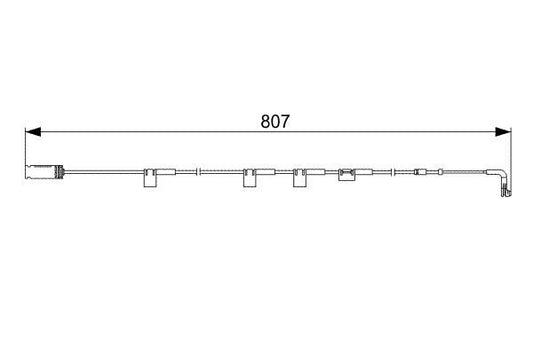 BOSCH 1987473058 Brake Pad Wear Warning Contact Front Fits Mini Clubman