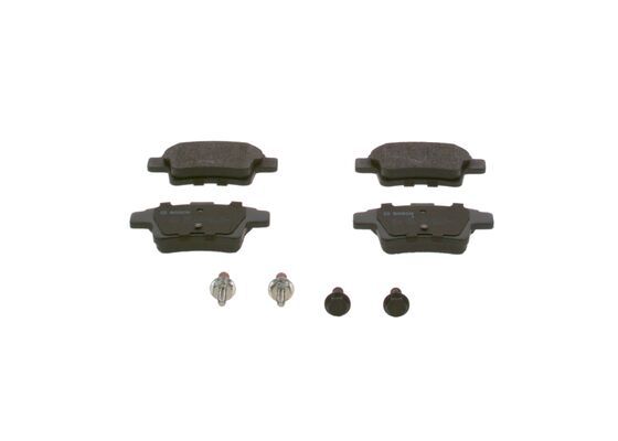 BOSCH 0986494199 Brake Pad Set For Disc Brake Rear 16.5mm Thickness Fits Citroën