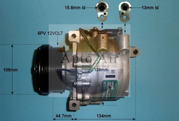 AUTO AIR 14-3306 Air Compressor A/C Air Conditioning Fits Mercedes-Benz SL SLK