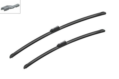 2 x BOSCH AEROTWIN A224S Flat Wiper Blades (Pair) Fits Citroen Fiat Peugeot