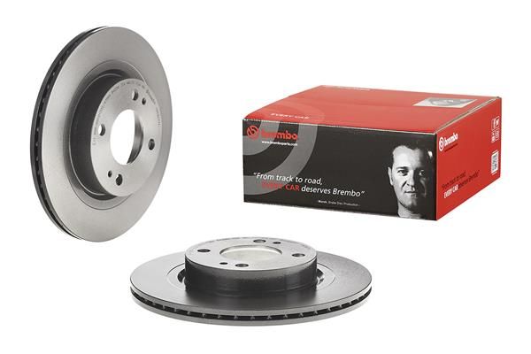 2x BREMBO 09.C927.11 Brake Disc Front Vented Fits Mitsubishi Mirage / Space Star