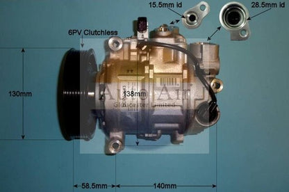 AUTO AIR 14-1257 Air Conditioning Compressor Fits Audi A4 A5 A6 A6 Allroad A7 Q5
